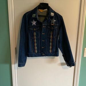 Rustler Jean Jacket with Beautiful Graphics Size S